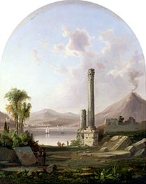 Pompeii, 1855 von Robert Scott Duncanson | Leinwand Kunstdruck