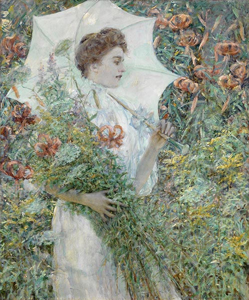 The White Parasol, c.1907 | Robert Reid