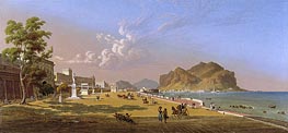 View of Palermo, 1845 by Robert Salmon | Canvas Print