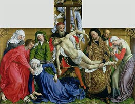 Descent from the Cross, c.1435 von Rogier van der Weyden | Leinwand Kunstdruck