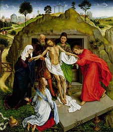 Entombment of Christ, c.1450 von Rogier van der Weyden | Leinwand Kunstdruck
