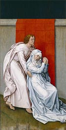 Virgin and Saint John the Evangelist Mourning, c.1450/55 von Rogier van der Weyden | Leinwand Kunstdruck