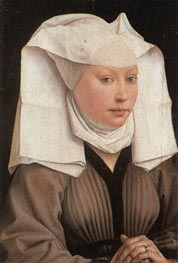 Lady Wearing a Gauze Headdress | Rogier van der Weyden | Gemälde Reproduktion