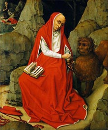 Saint Jerome in the Desert | Rogier van der Weyden | Gemälde Reproduktion