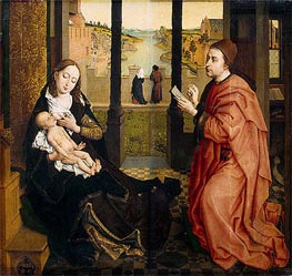 St Luke Drawing the Virgin | Rogier van der Weyden | Painting Reproduction