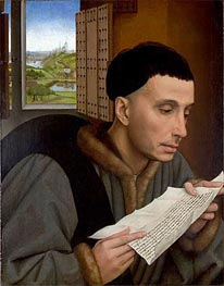 van der Weyden | A Man Reading (Saint Ivo) | Giclée Canvas Print