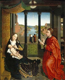Saint Luke Drawing the Virgin's Portrait | Rogier van der Weyden | Painting Reproduction
