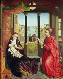 van der Weyden | St Luke Drawing the Portrait of the Madonna | Giclée Canvas Print