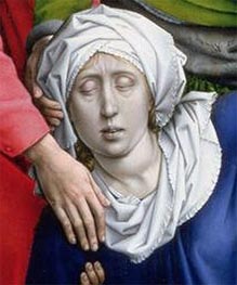 Descent from the Cross (detail) | Rogier van der Weyden | Painting Reproduction