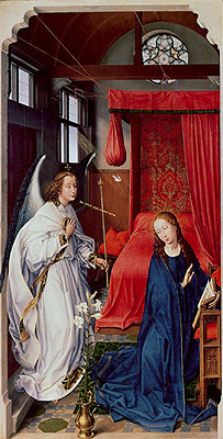 The Annunciation, c.1455 | Rogier van der Weyden | Giclée Leinwand Kunstdruck