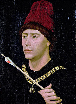 Portrait of Anthony of Burgundy, c.1456 | Rogier van der Weyden | Giclée Leinwand Kunstdruck
