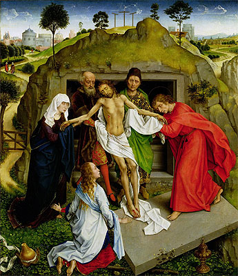 Entombment of Christ, c.1450 | Rogier van der Weyden | Giclée Leinwand Kunstdruck