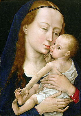 Virgin and Child, a.1454 | Rogier van der Weyden | Giclée Leinwand Kunstdruck