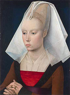 Portrait of a Lady, a.1460 | Rogier van der Weyden | Giclée Leinwand Kunstdruck