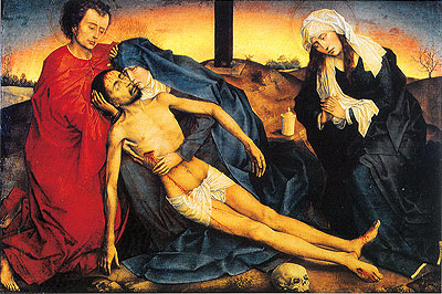 Pieta (Lamentation of Christ), c.1450 | van der Weyden | Giclée Canvas Print