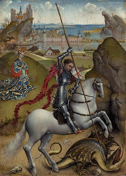 Der heilige Georg und der Drache, c.1432/35 | Rogier van der Weyden