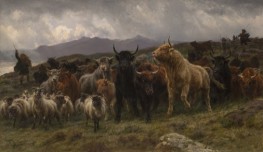 Highland Raid, 1860 by Rosa Bonheur | Giclée Canvas Print