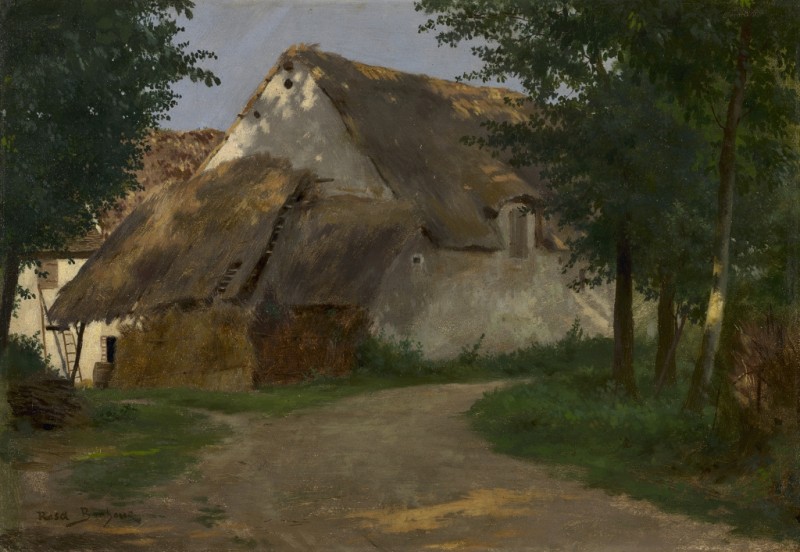 Der Bauernhof am Waldrand, 1860-1880 | Rosa Bonheur | Giclée Leinwand-Kunstdruck