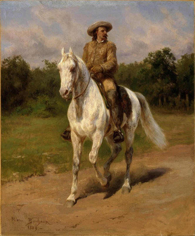 Porträt von William Frederic Cody (Buffalo Bill), 1889 | Rosa Bonheur | Giclée Leinwand-Kunstdruck