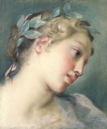 A Muse, 1720s by Rosalba Carriera | Paper Art Print