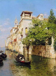 Canale Marin, Venice | Rubens Santoro | Painting Reproduction