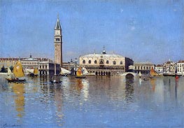 The Grand Canal, Venice, undated by Rubens Santoro | Canvas Print