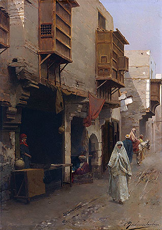Rubens Santoro | A Street in North Africa, undated | Giclée Canvas Print