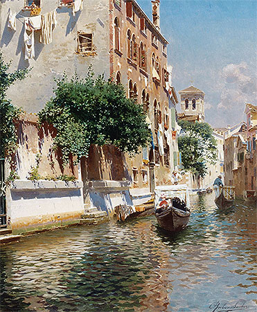 St. Apostoli Canal, Venice, undated | Rubens Santoro | Giclée Canvas Print