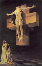 Kreuzigung (Corpus Hypercubus), 1954 von Dali | Kunstdruck