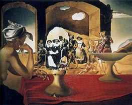 Sklavenmarkt mit der verschwindenden Büste von Voltaire | Dali | Gemälde Reproduktion