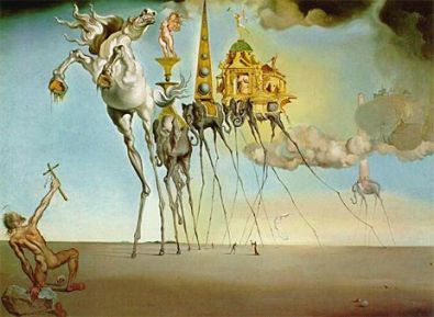 The Temptation of Saint Anthony • Dali • Canvas Print