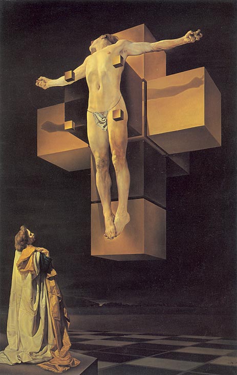 Dali | Crucifixion (Corpus Hypercubus), 1954 | Giclée Canvas Print