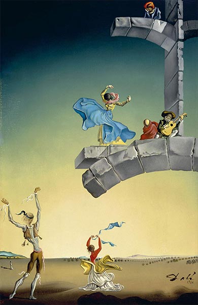 Ravels Bolero, 1946 | Dali | Giclée Leinwand Kunstdruck