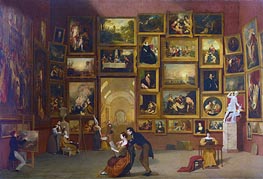 Gallery of the Louvre, c.1831/33 von Samuel Morse | Leinwand Kunstdruck