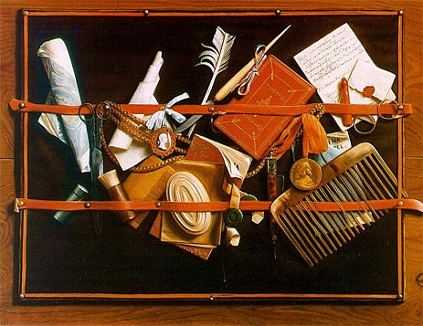 Trompe l'oeil (Pinboard), Letter Board, c.1666/78 | Hoogstraten | Giclée Canvas Print