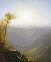 A Gorge in the Mountains (Kauterskill Clove), 1862 von Sanford Robinson Gifford | Leinwand Kunstdruck