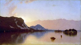 Isola Bella in Lago Maggiore, 1871 von Sanford Robinson Gifford | Leinwand Kunstdruck