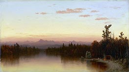 Twilight in the Adirondacks, 1864 von Sanford Robinson Gifford | Leinwand Kunstdruck