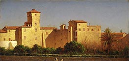 Villa Malta, Rome, 1879 von Sanford Robinson Gifford | Leinwand Kunstdruck