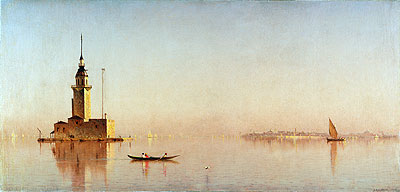 Leander's Tower on the Bosporus, 1876 | Sanford Robinson Gifford