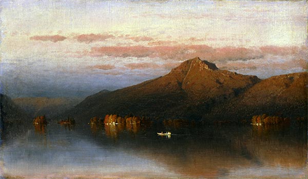 Whiteface Mountain from Lake Placid, 1866 | Sanford Robinson Gifford | Giclée Leinwand Kunstdruck