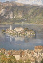Isola San Giulio, Lake Orta, 1898 | Edward Poynter
