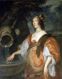Portrait of Lucy Percy, Countess of Carlisle | Anthony van Dyck | Painting Reproduction