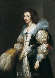 van Dyck | Portrait of Maria Louisa de Tassis | Giclée Canvas Print