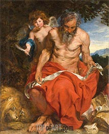St Jerome | Anthony van Dyck | Painting Reproduction
