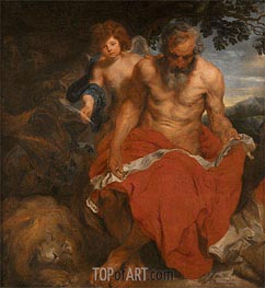 St Jerome | Anthony van Dyck | Gemälde Reproduktion