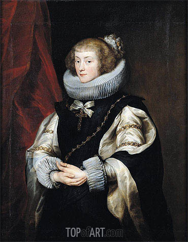 Portrait of Princess Marie de Barbancon, Duchess of Arenberg, c.1625/32 | Anthony van Dyck | Giclée Canvas Print