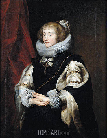 Portrait of Princess Marie de Barbancon, Duchess of Arenberg, c.1625/32 | Anthony van Dyck