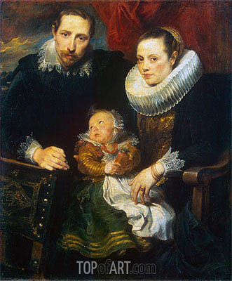 Family Portrait (Jan Wildens Family), c.1619 | Anthony van Dyck | Giclée Leinwand Kunstdruck