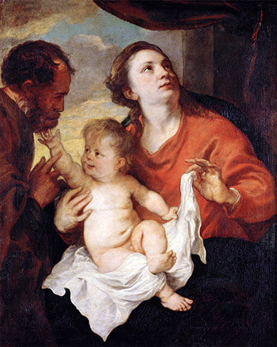 Anthony van Dyck | Heilige Familie, c.1626/28 | Giclée Leinwand Kunstdruck